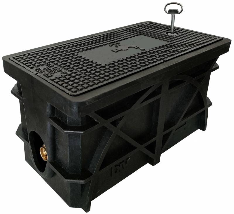 Короб для счетчика воды (115 mm) PE25-PE25 (композитная крышка)