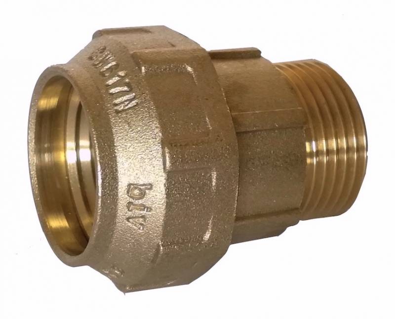 Прямой фитинг с наружной резьбой ПЭ 20 x 1/2"