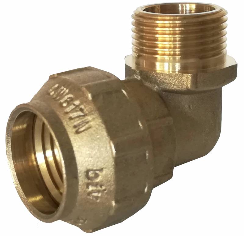 Отвод 90º с наружной резьбой ПЭ 20 x 1/2"