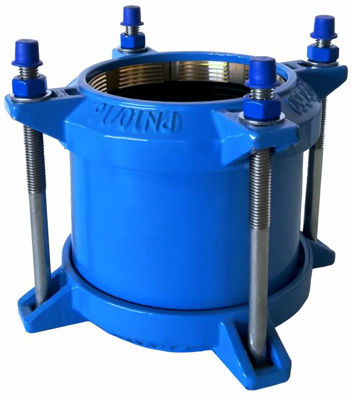 Муфта с фиксацией нержавейка PVC/PE50 PN16