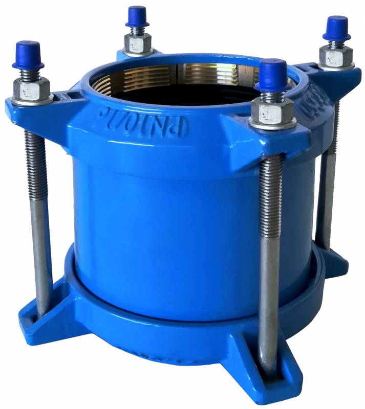 Муфта с фиксацией DACROMET PVC/PE50 PN16