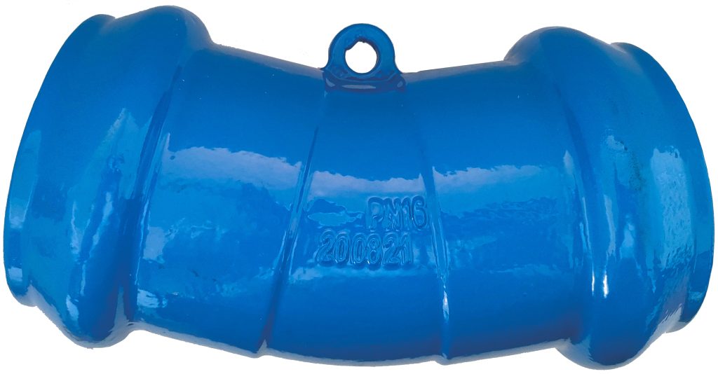 Отвод раструбный 22.5º DN40 PVC50