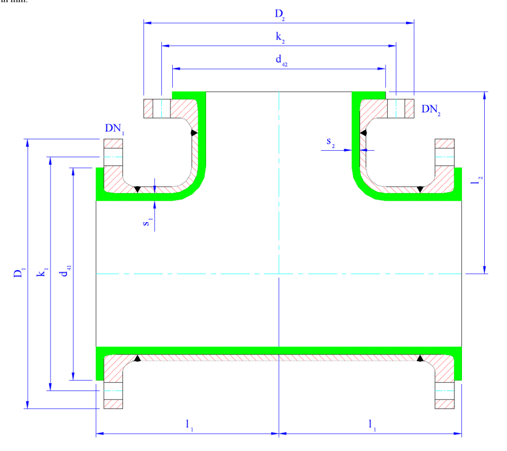 Прямые и переходные тройники PTFE (ANSI)